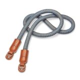 Leica Round Braided Rayon Carrying Strap Cognac and Denim Blue