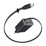 Anker Nano Charger (35W) ingebouwde uittrekbare USB-C kabel Zwart