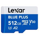 Lexar 512GB Micro SD Blue Plus UHS-I V30 170MB/s geheugenkaart