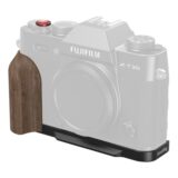 SmallRig 5666 L-Shaped Mount Plate with Wooden Handle for Fujifilm X-T30 Series Black