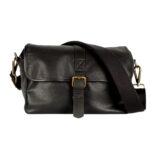Bronkey Paris Waxed Canvas Camera Bag Zwart