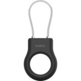 Belkin Airtag Holder met staalkabel Zwart