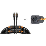 Tether Tools LeverLock & Cable Kit Optima 10G Straight 9.2m Zwart