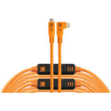 Tether Tools LeverLock & Cable Kit Optima 10G Straight to Right Angle 9.2m Oranje
