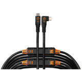 Tether Tools LeverLock & Cable Kit Optima 10G Straight to Right Angle 9.2mZwart