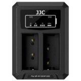 JJC DCH-W126TC USB-C Dual Battery Charger voor Fujifilm NP-W126 accu