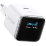 Anker Nano USB-C Snellader 45W met Smart Display Wit