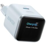 Anker Nano USB-C Snellader 45W met Smart Display Blauw