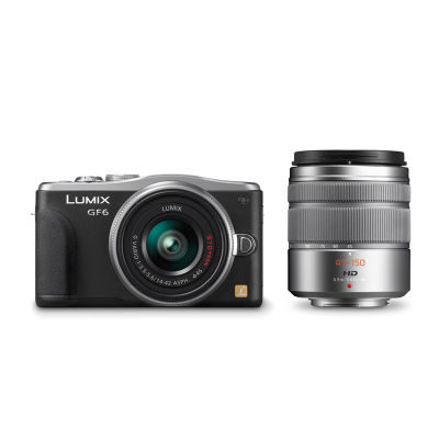 Panasonic DMC-GF6W systeemcamera Zwart + 14-42mm + 45-150mm