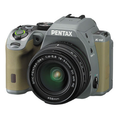 Pentax K-S2 DSLR Forest Green + 18-50mm WR Zwart