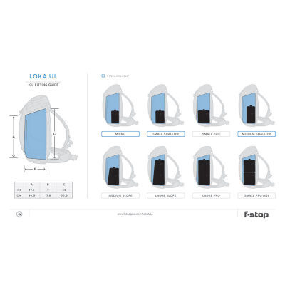 F-Stop Loka UL Zwart rugtas + F-Stop Pro ICU Large