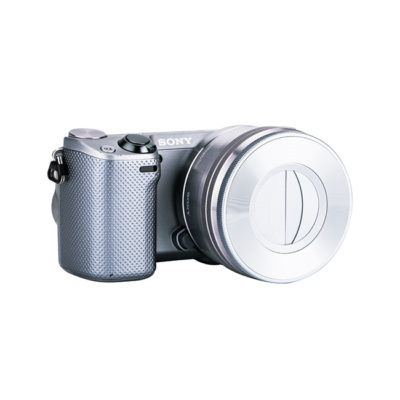 JJC Z-S16-50 Automatische Lensdop voor Sony PZ 16-50mm f/3.5-5.6 OSS Zilver