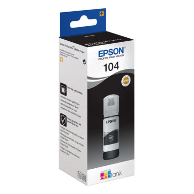 CameraNU Epson EcoTank Inktfles 104 Zwart 70ml aanbieding
