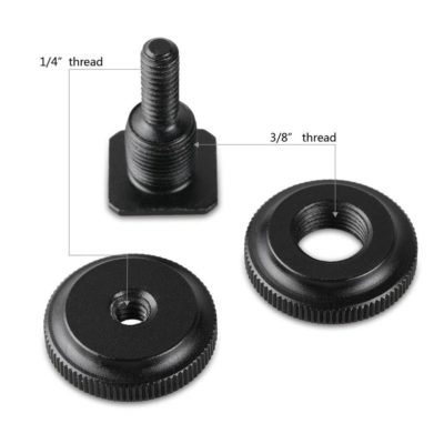 SmallRig 1631 Cold Shoe Adapter 3/8&quot; naar 1/4&quot; - 2 stuks