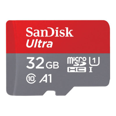 SanDisk 32GB Micro SD Ultra Class 10 UHS-I U1 A1 120MB/s geheugenkaart + adapter