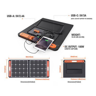 Jackery SolarSaga 100W Solar Panel