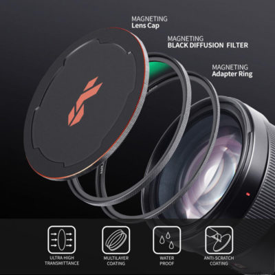 Afbeelding van K&F Concept Nano-X Magnetic Black Mist Filter 1/8 52mm