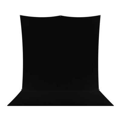 Westcott X-Drop Pro Wrinkle-Resistant Sweep Backdrop Kit - Rich Black (8&#039; x 13&#039;)