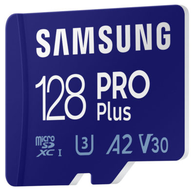 Samsung 128GB Micro SD Pro Plus UHS-I U3 Full HD 4K 180MB/s geheugenkaart + adapter