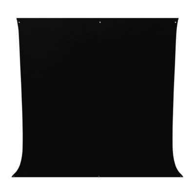 Westcott Wrinkle-Resistant Backdrop - Rich Black (9' x 10')