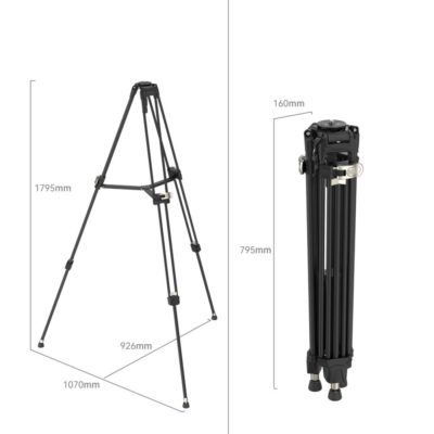 Afbeelding van SmallRig 4164 FreeBlazer Heavy-Duty Aluminum Alloy Tripod AD-80