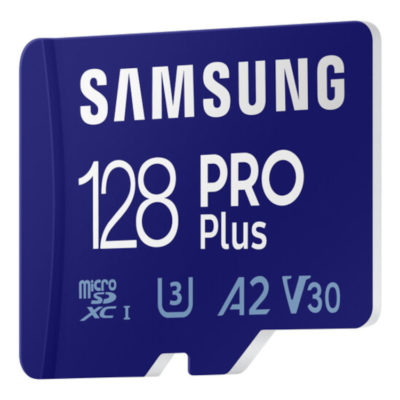 Samsung 128GB Micro SD Pro Plus (2023) + USB-adapter