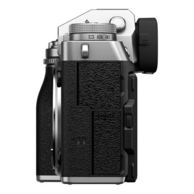 Fujifilm X-T5 systeemcamera Zilver + 16-50mm zijkant links