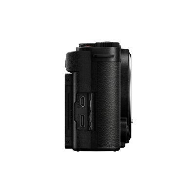Panasonic Lumix S9 systeemcamera Jet Black + 26mm f/8.0 aansluitingen zijkant rechts