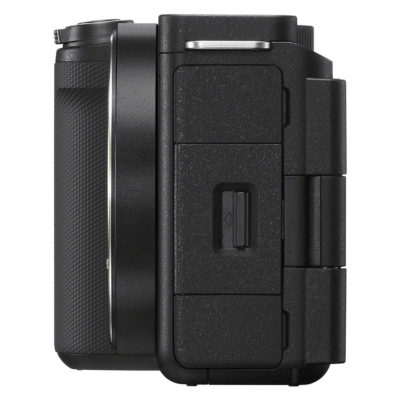 Sony ZV-E10 II content creator camera + ECM-S1 zijkant links