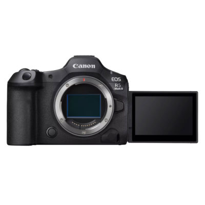 Canon EOS R5 Mark II systeemcamera + RF 28-70mm voorkant scherm uitgeklapt