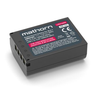 Mathorn MB-242 Ultimate accu USB-C (OM SYSTEM BLX-1) 2-Pack
