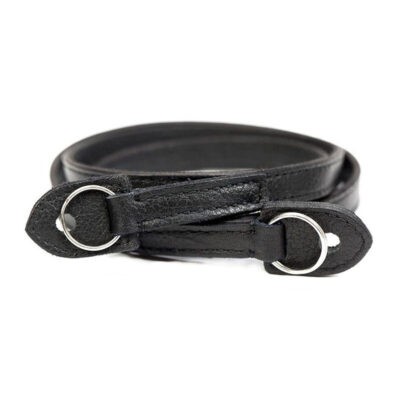 Bronkey Roma leren draagriem 110cm Zwart