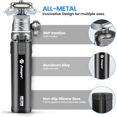 Fotopro SY-390M+P-1HX Mini Tripod Black