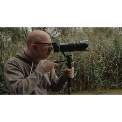 3 Legged Thing Trent 2.0 Magnesium Monopod Super Kit with Video Head and DocZ2 Foot Metallic Slate Gray