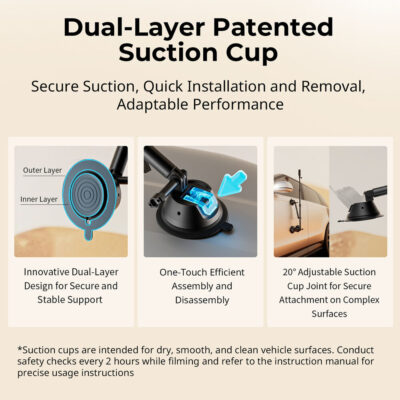 SmallRig 4380 Camera Suction Cup Car Mount Kit for Panoramic Shooting
