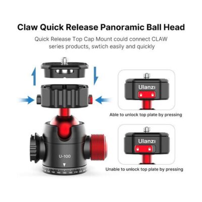 Ulanzi U-100 Claw Quick Release Ballhead