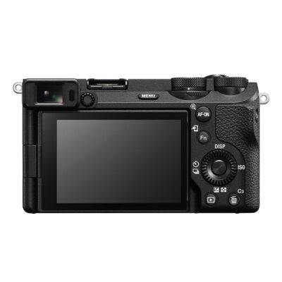 Sony Alpha A6700 systeemcamera Zwart + 50mm f/1.8 Portretkit achterkant
