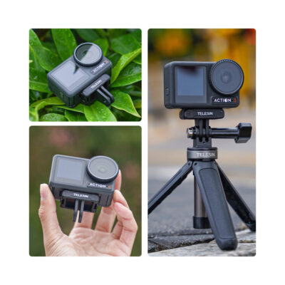Telesin Dual Claw Mount Magnetisch voor DJI Osmo Action 3/4