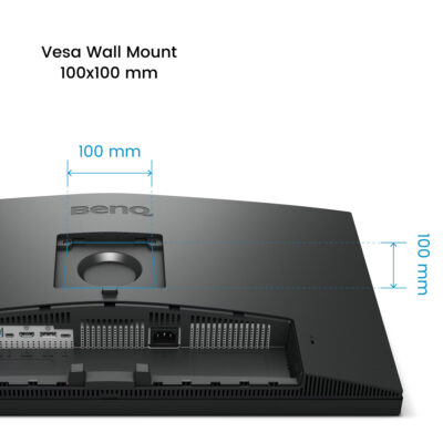BenQ PD2705UA 27 inch monitor Zwart