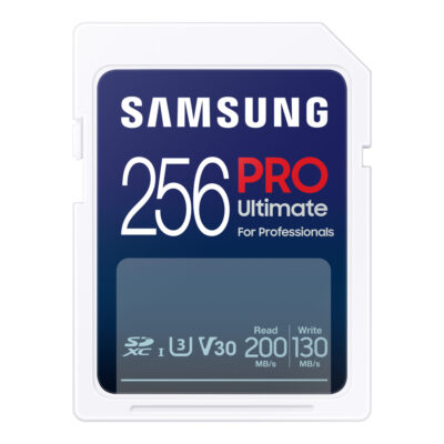 Samsung 256GB SDXC Pro Ultimate UHS-I U3 V30 200MB/s geheugenkaart