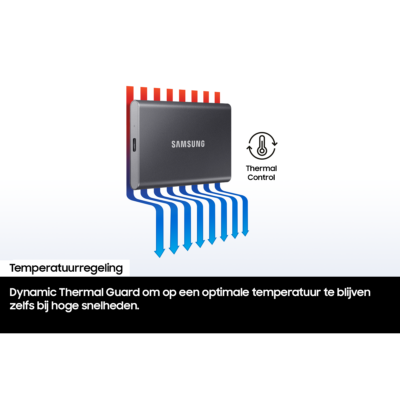 Samsung Portable SSD T7 1TB Blauw