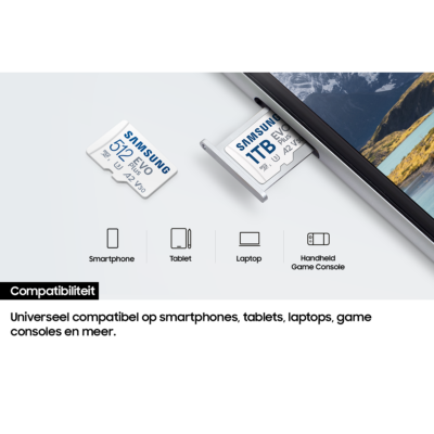 Samsung 256GB Micro SD Evo Plus UHS-I U3 V30 A2 160MB/s geheugenkaart + adapter