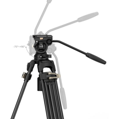 SmallRig 4686 Heavy-Duty Fluid Head Tripod Kit AD-01S