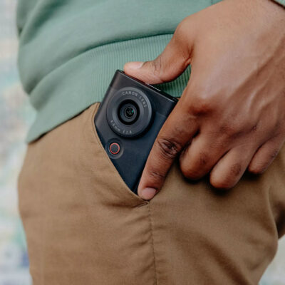 Canon PowerShot V10 Black Vlogging Kit lifestyle