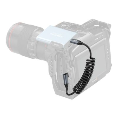 SmallRig 4792 USB-C (Straight) to USB-C (Angled) Coiled Data Cable