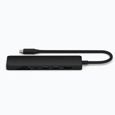 Satechi USB-C 7-in-1 Slim Multiport Adapter met Ethernet Black
