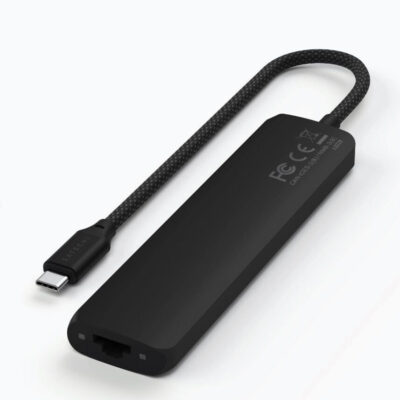 Satechi USB-C 7-in-1 Slim Multiport Adapter met Ethernet Black
