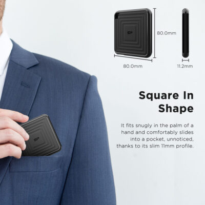 Silicon Power 1TB Portable SSD 540MB/s Black
