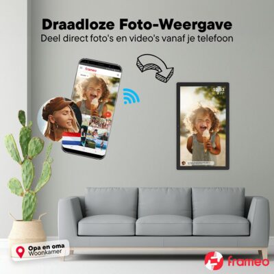 Denver Frameo PFF-3260 digitale fotolijst 32 inch Zwart