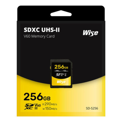 Wise 256GB SD UHS-II V60 290MB/s verpakking voorkant